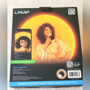 Bluestone Sunset Projection Lamp w/Five Color Films - Powerful ambient light